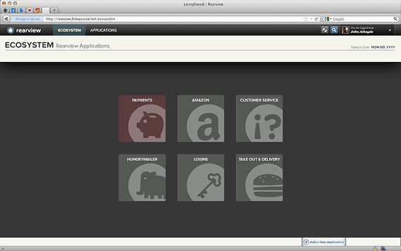 Screenshot of the Rearview engineering monitoring platform