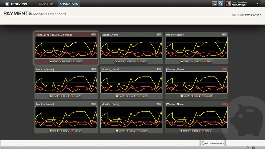 Screenshot of the Rearview per-application dashboard